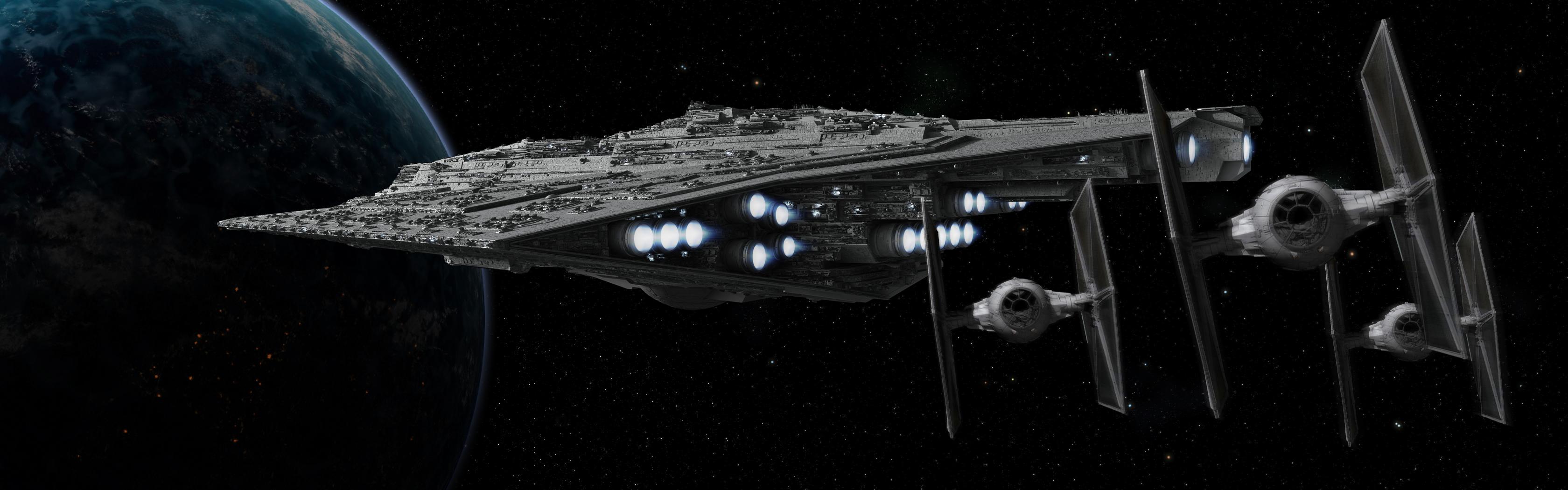 3360x1050 Free download Star Wars outer space spaceships vehicles wallpaper 3360x1050 [3360x1050] for your Desktop, Mobile & Tablet. Explore Star Wars Space Wallpaper. Star Wars 7 Desktop Wallpaper, Free HD