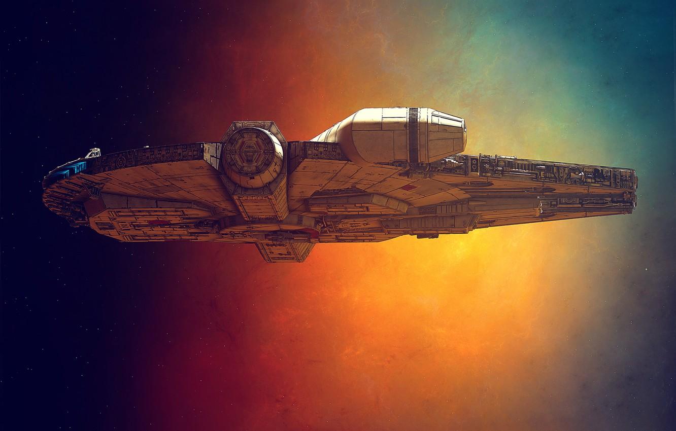 1332x850 Wallpaper Space, Star Wars, Art, Star Wars, Fiction, Spaceship, GrahamTG, Spaceship, Millennium Falcon, Science Fiction, Spacecraft, Game Art, Millennium Falcon, Transport & Vehicles, Millenium Falcon, Graham Gazzard image for desktop, section