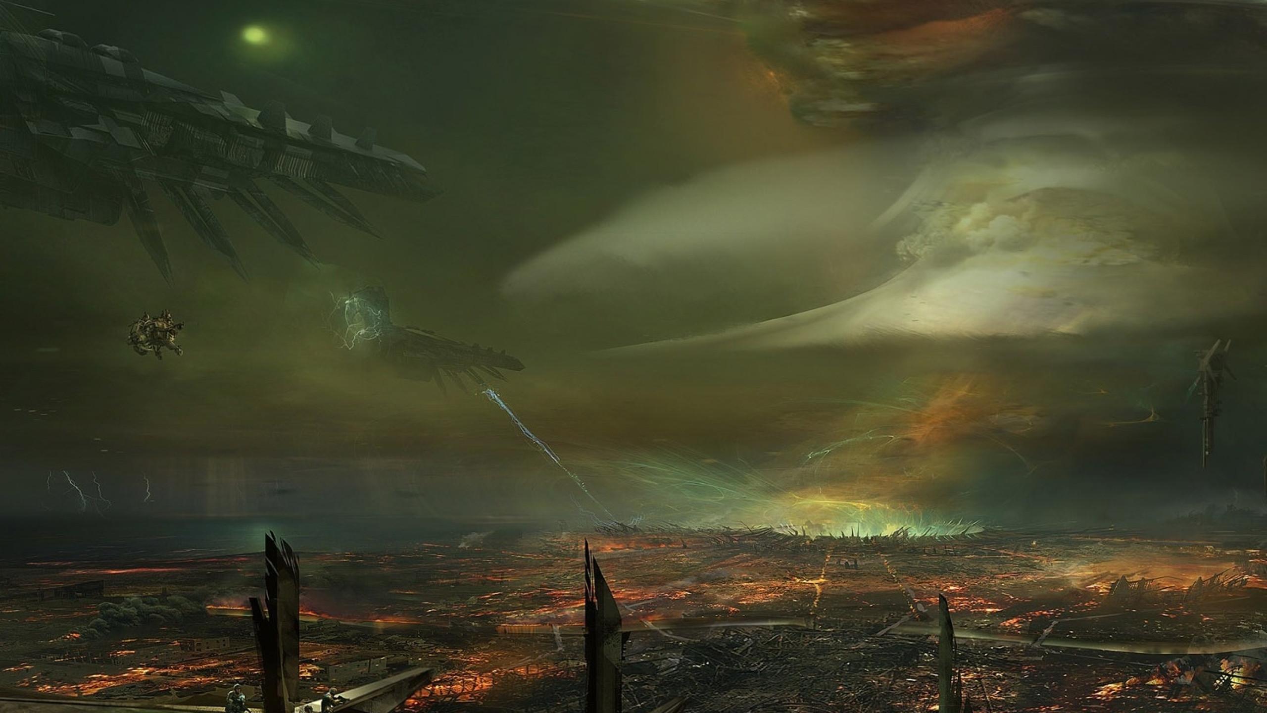 2560x1440 sky, space, future 1440P Resolution Wallpaper, HD Fantasy 4K Wallpaper, Image, Photo and Background