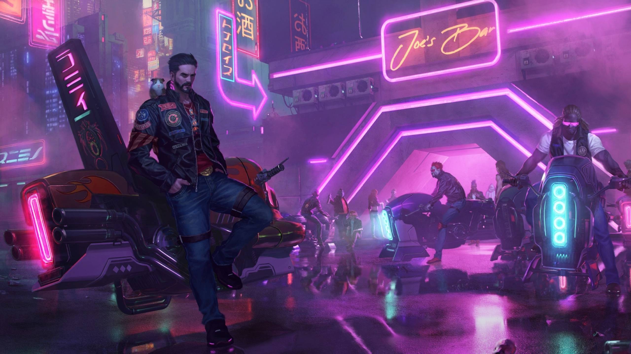 2560x1440 Neon Future Cyberpunk Male 1440P Resolution Wallpaper, HD Artist 4K Wallpaper, Image, Photo and Background