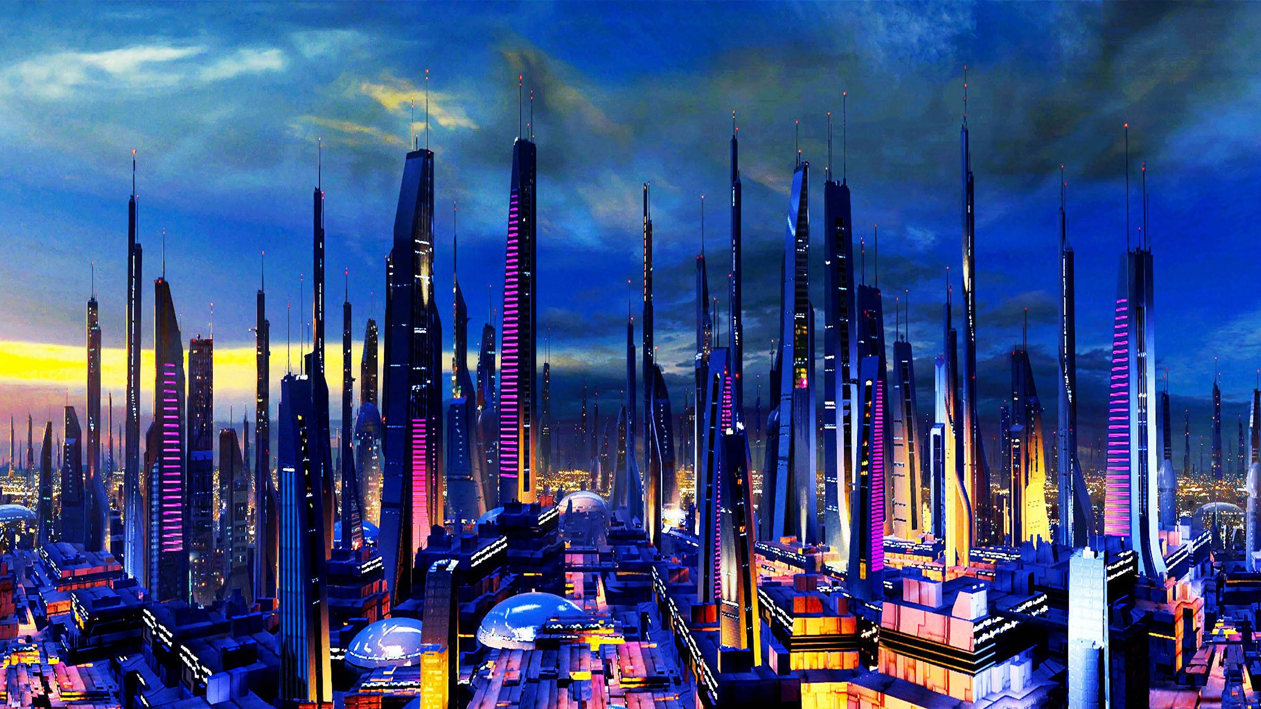 2560x1440 City Futuristic 1440P Resolution HD 4k Wallpaper, Image, Background, Photo and Picture