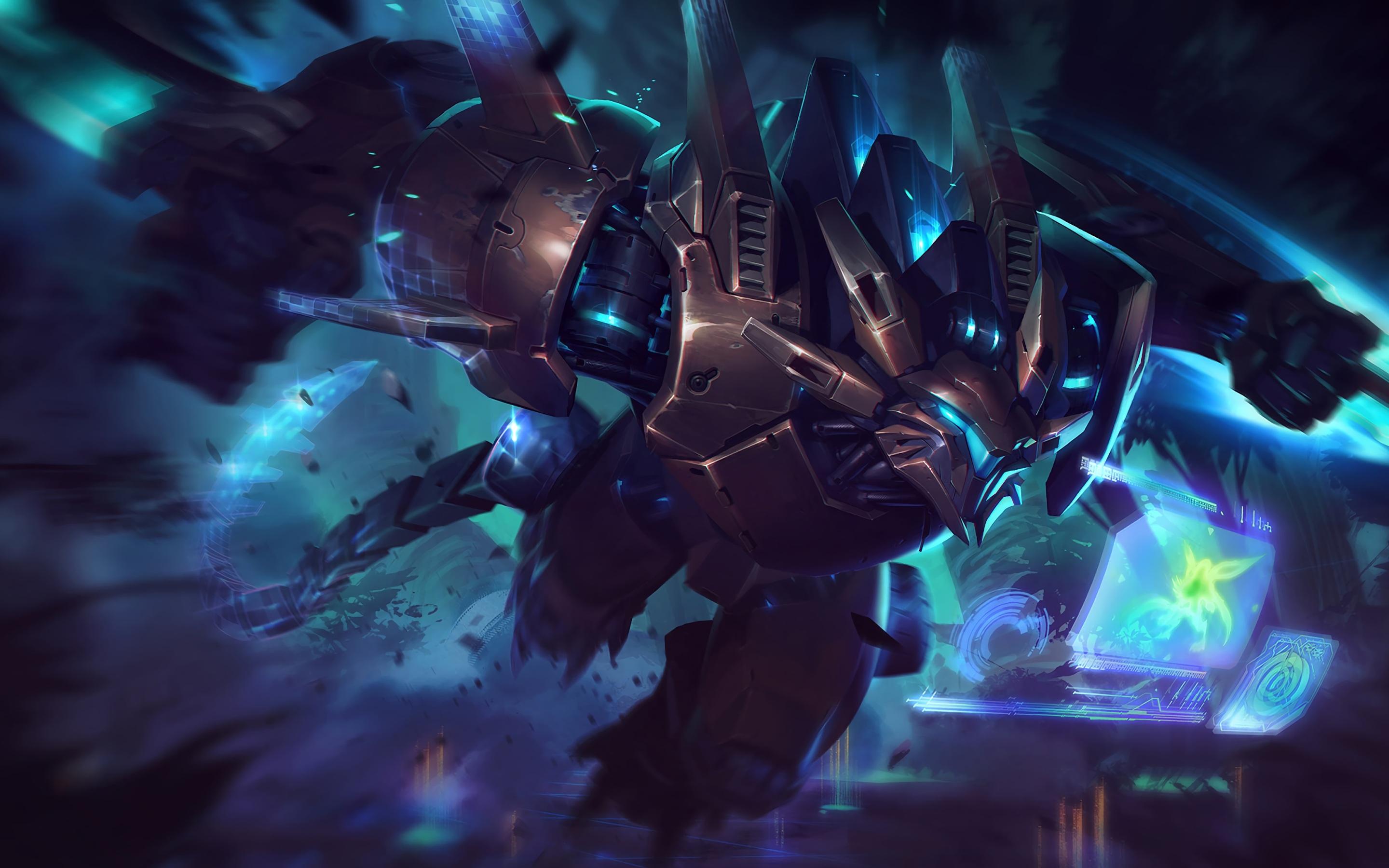 2880x1800 Wallpaper 4k Mecha Rengar LoL League of Legends lol Wallpaper