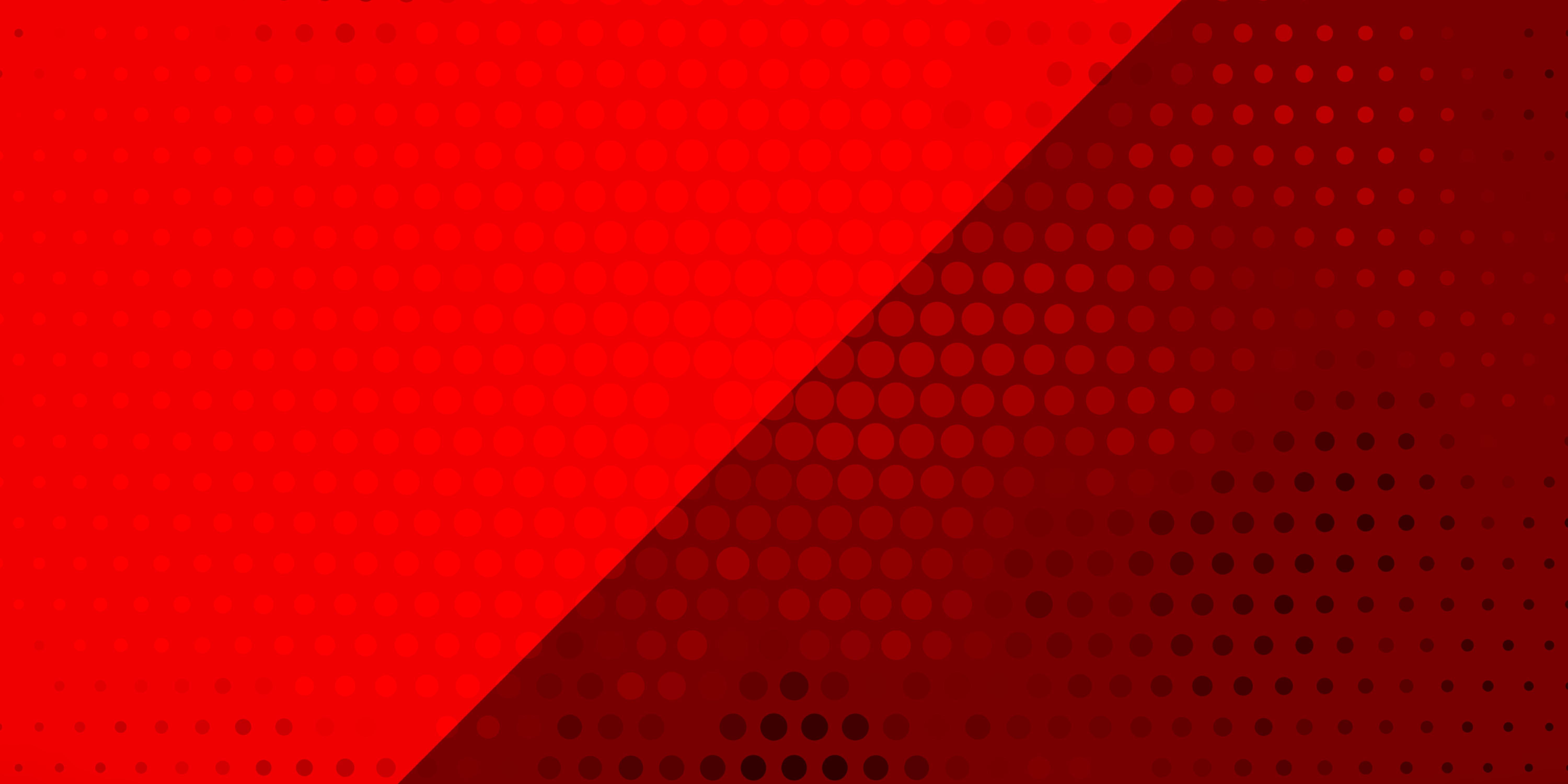 6000x3000 Light Red vector background with circles. Abstract colorful disks on simple gradient background. Pattern for wallpaper, curtains
