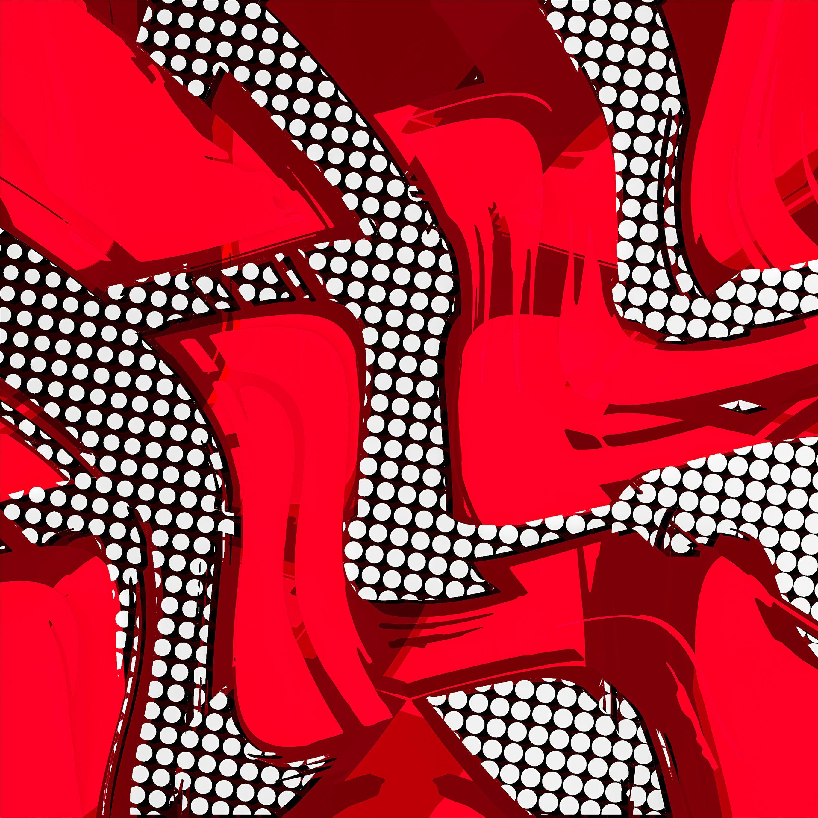 2732x2732 comic red abstract 8k iPad Air Wallpaper Free Download