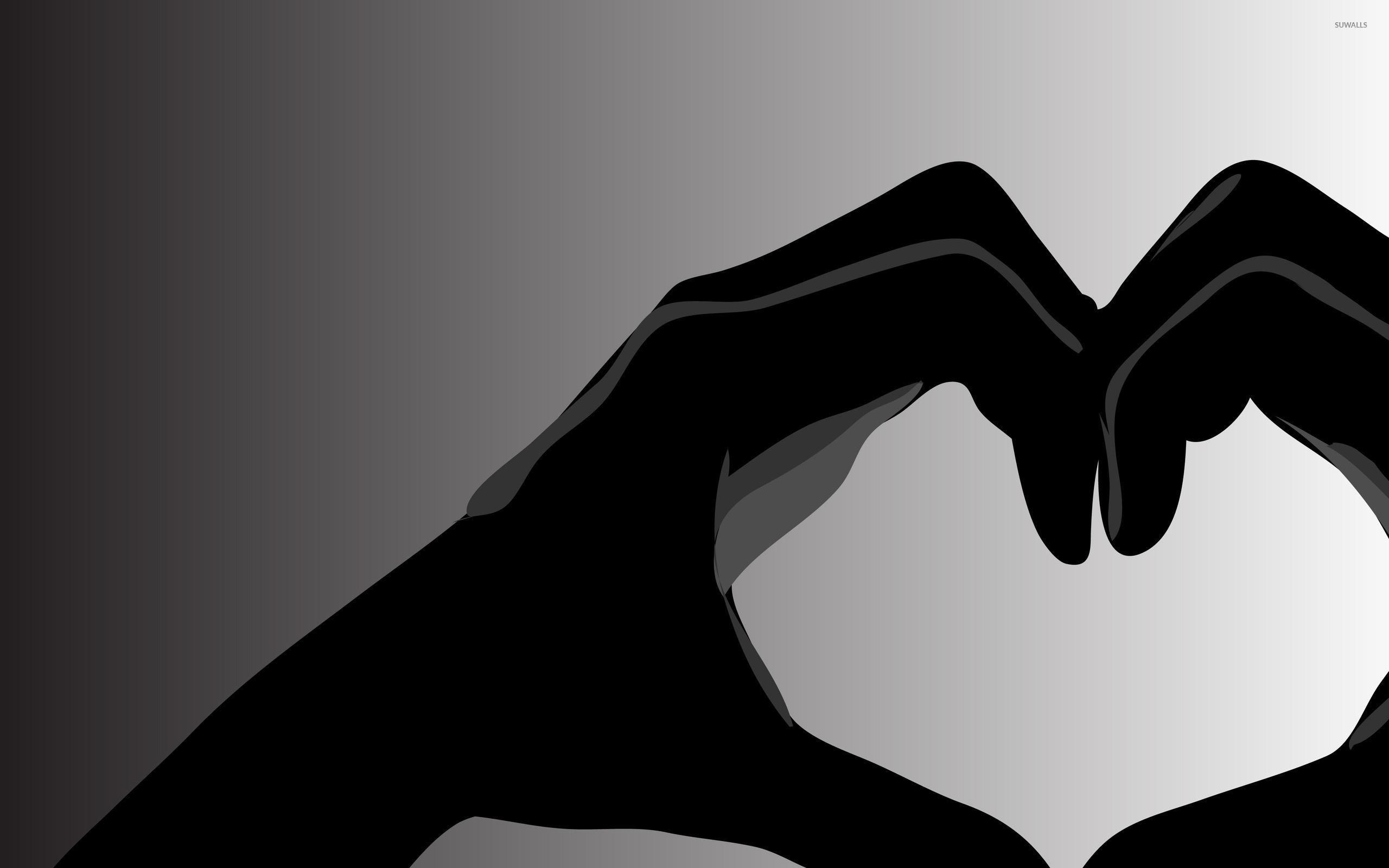 2560x1600 Black Love Wallpaper