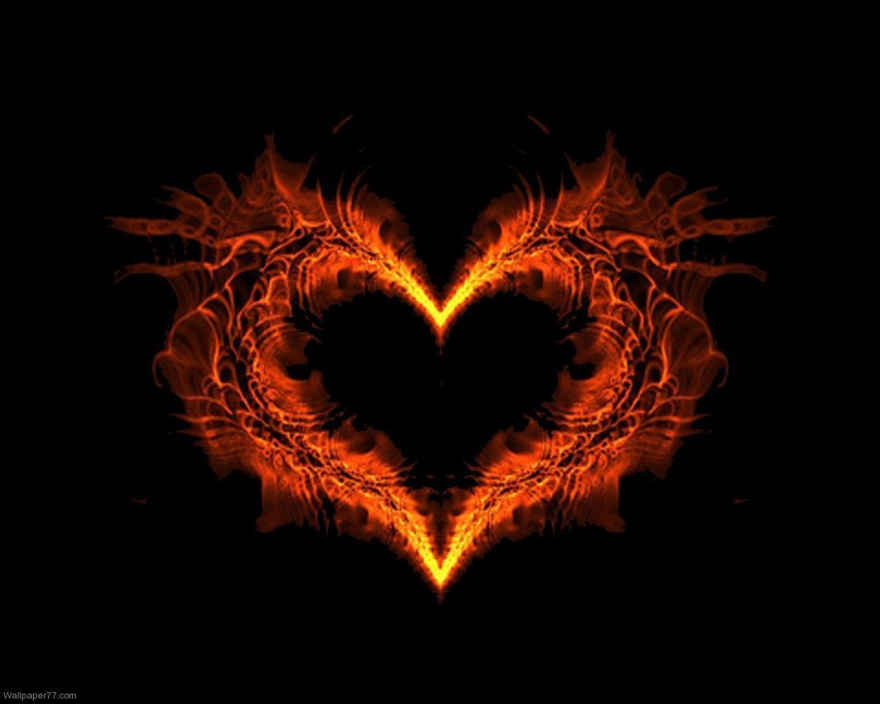 1280x1024 Cool Heart Background