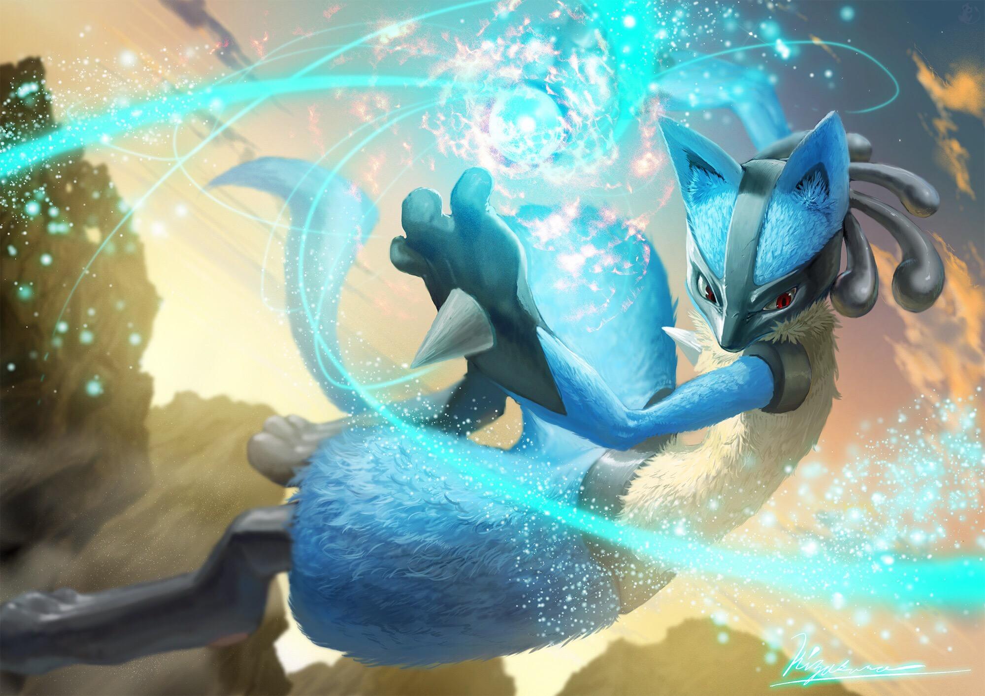 2000x1414 Lucario (Pokémon) HD Wallpaper and Background