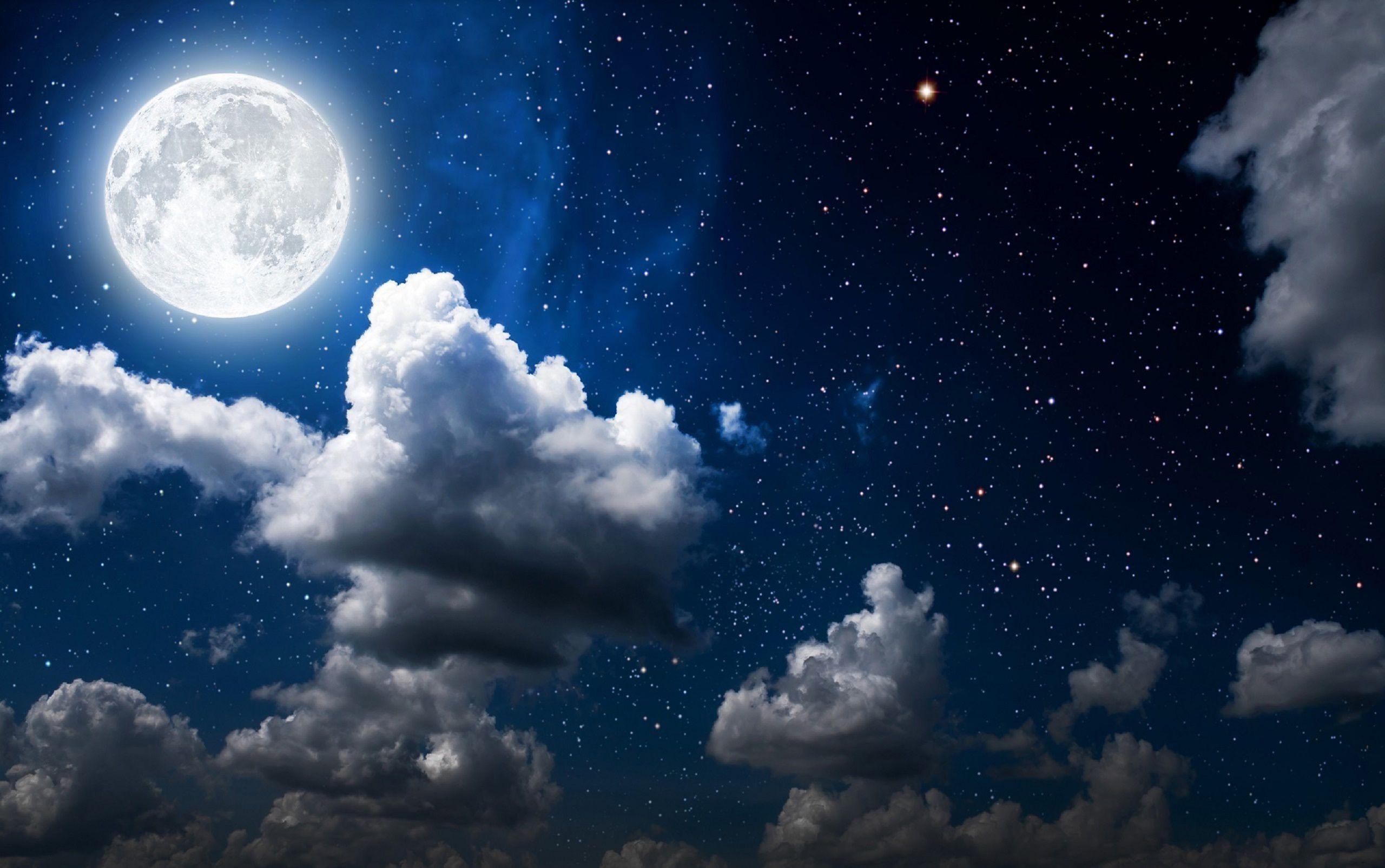 Moon Night Sky Wallpapers - Top Free Moon Night Sky Backgrounds
