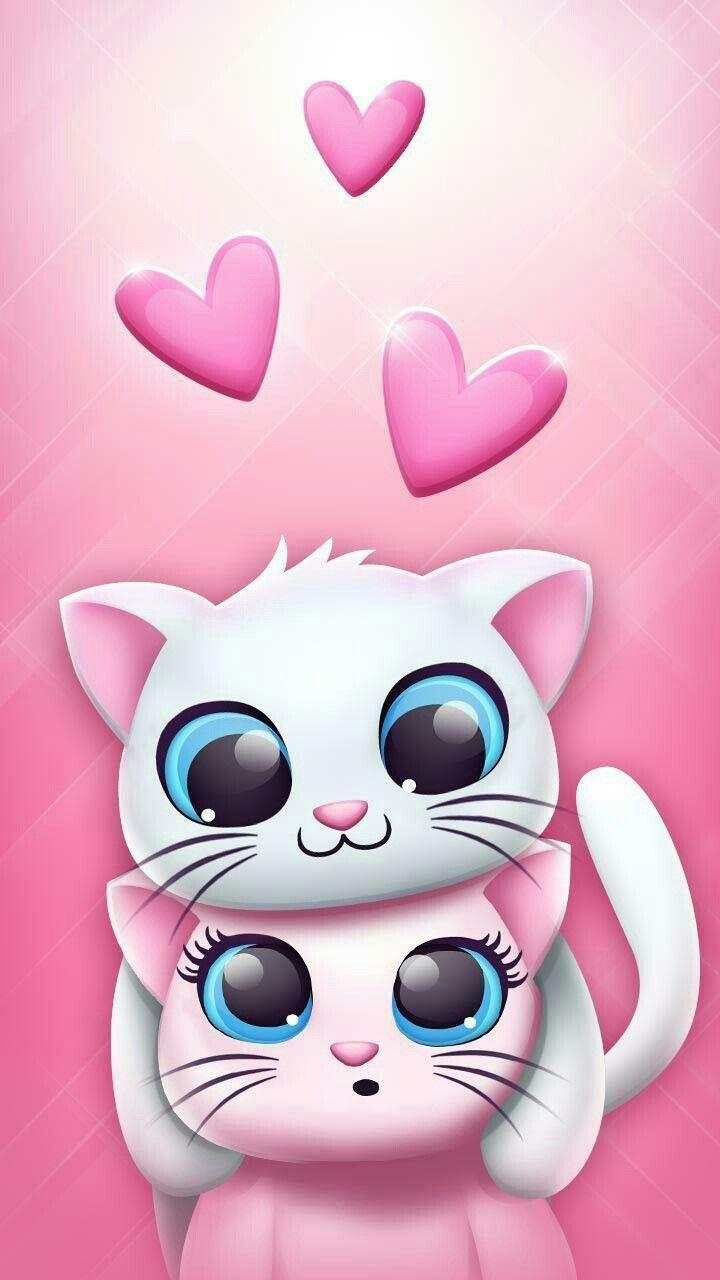 Cute Cartoon Kitten Wallpapers - Top Free Cute Cartoon Kitten ...