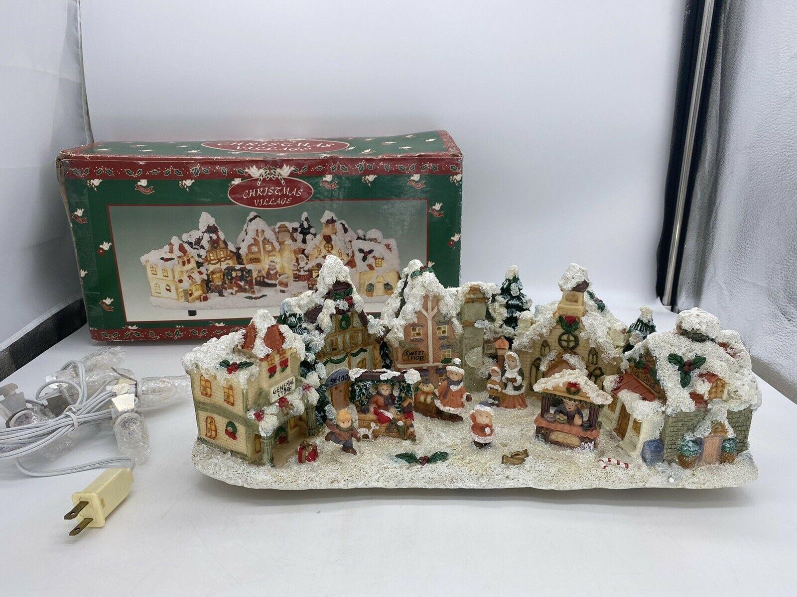 1600x1200 Vintage Christmas Village 16” Wide New Open Box Please Read