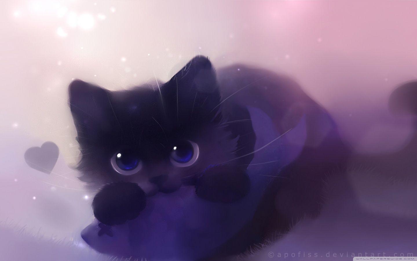1440x900 Galaxy Kitten Wallpaper