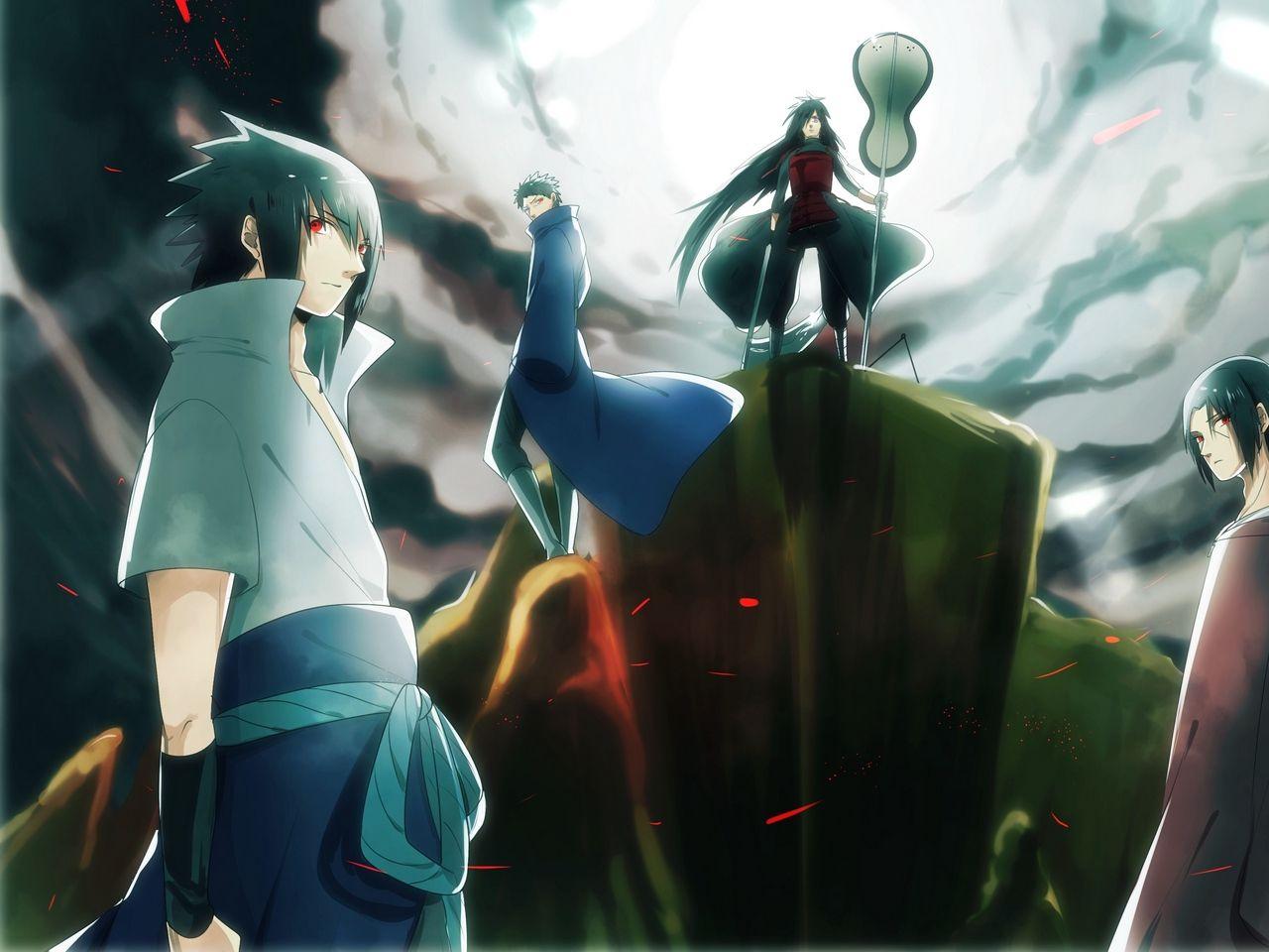 1280x960 Download wallpaper 1280x960 naruto, sasuke, madara, uchiha clan