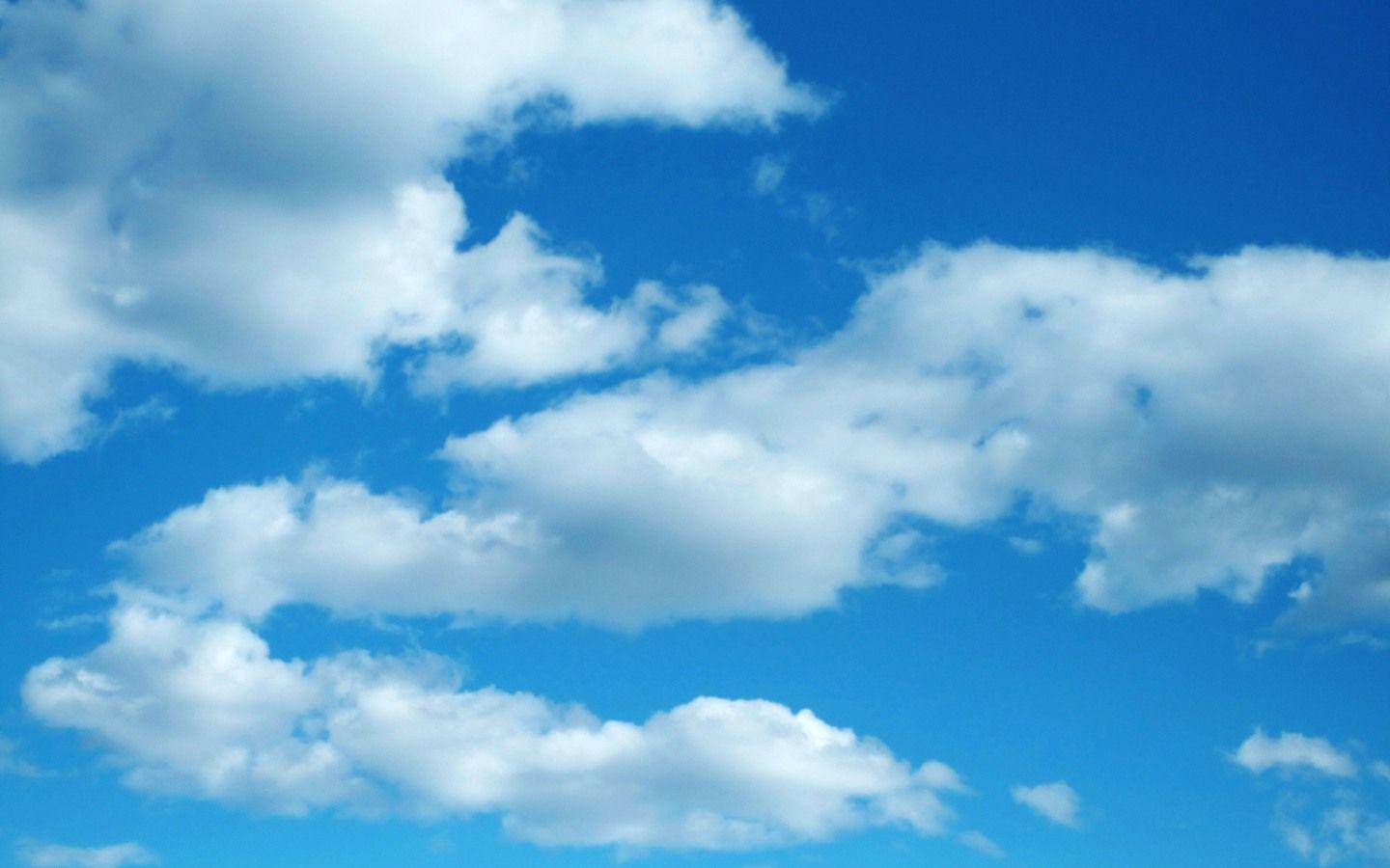 1440x900 Blue Sky With Clouds Wallpaper