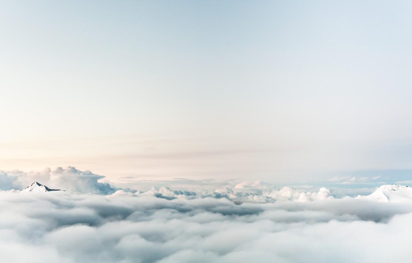1332x850 Wallpaper sky, blue, Sea Of Clouds image for desktop, section природа