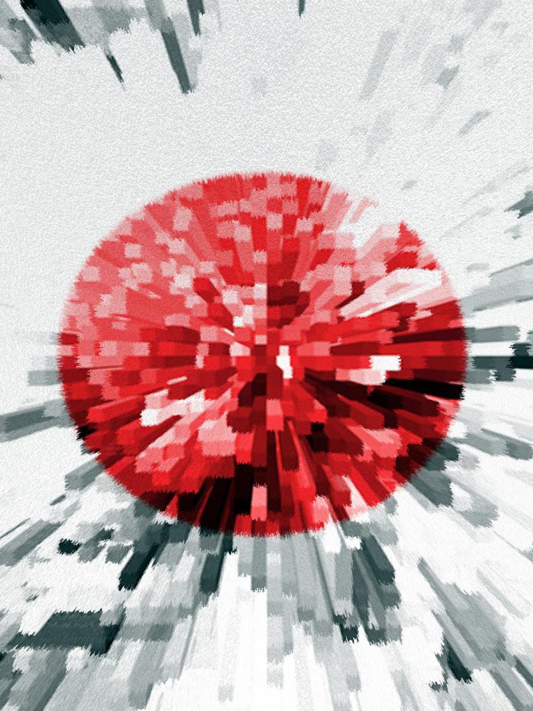 768x1024 Japanese Flag