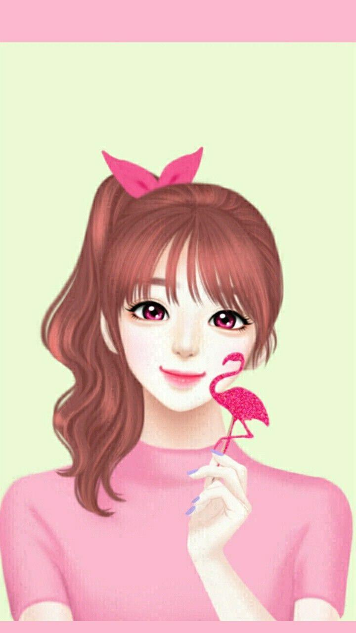 720x1280 Animated Girl Wallpaper