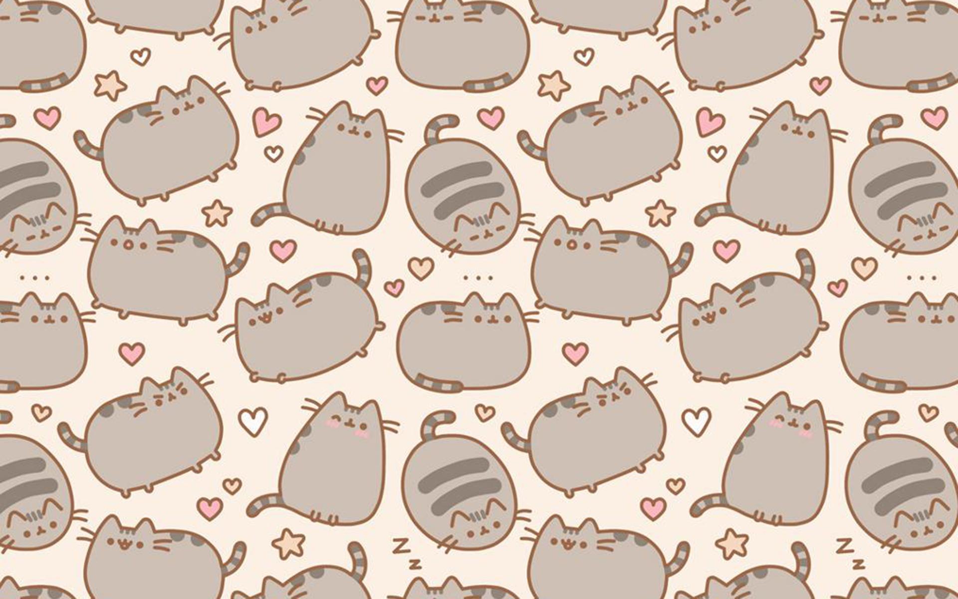 1920x1200 Cute Pusheen Wallpaper