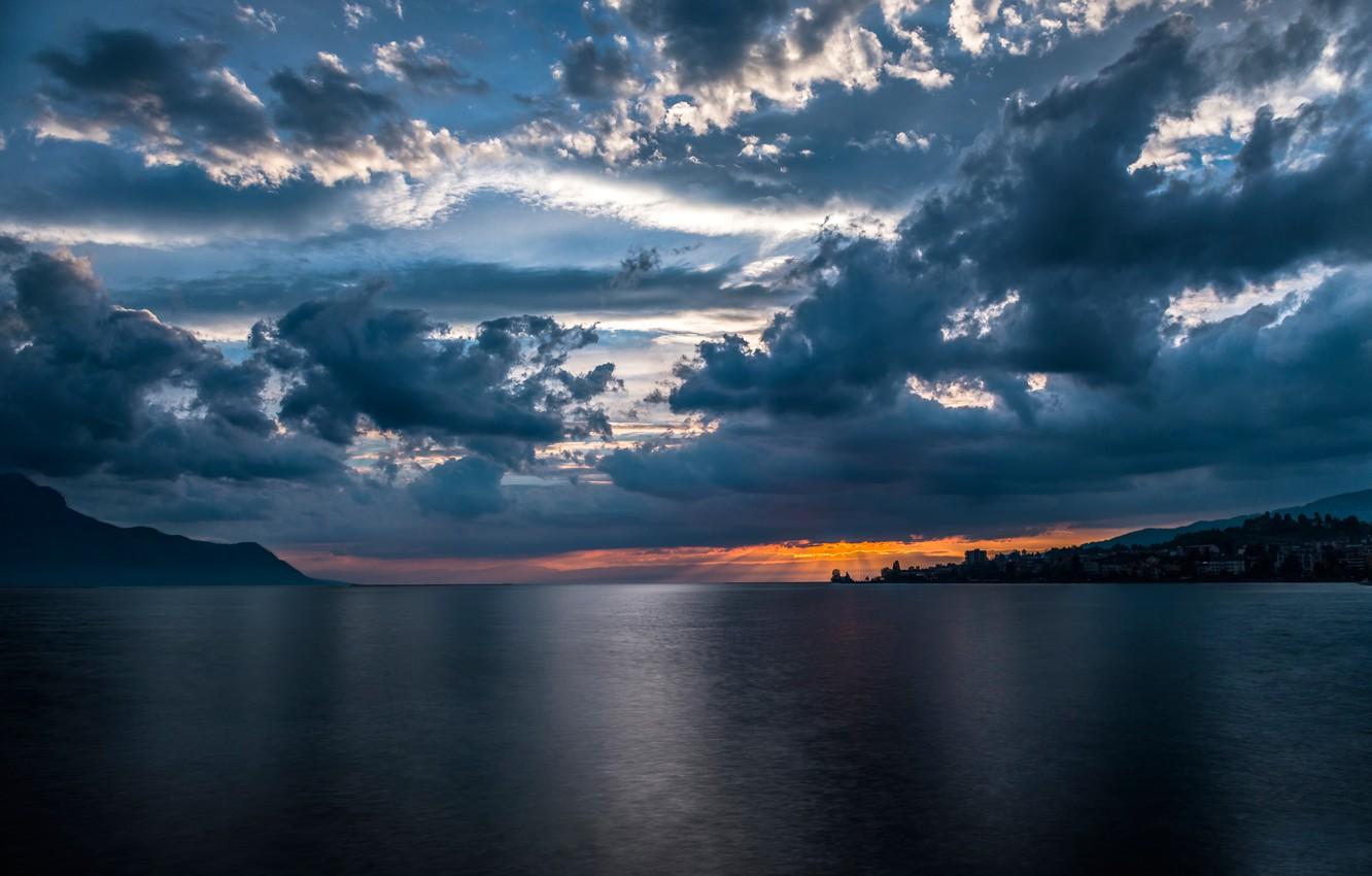 1332x850 Wallpaper the city, Switzerland, Switzerland, Lake Geneva, Montreux, Montreux image for desktop, section природа