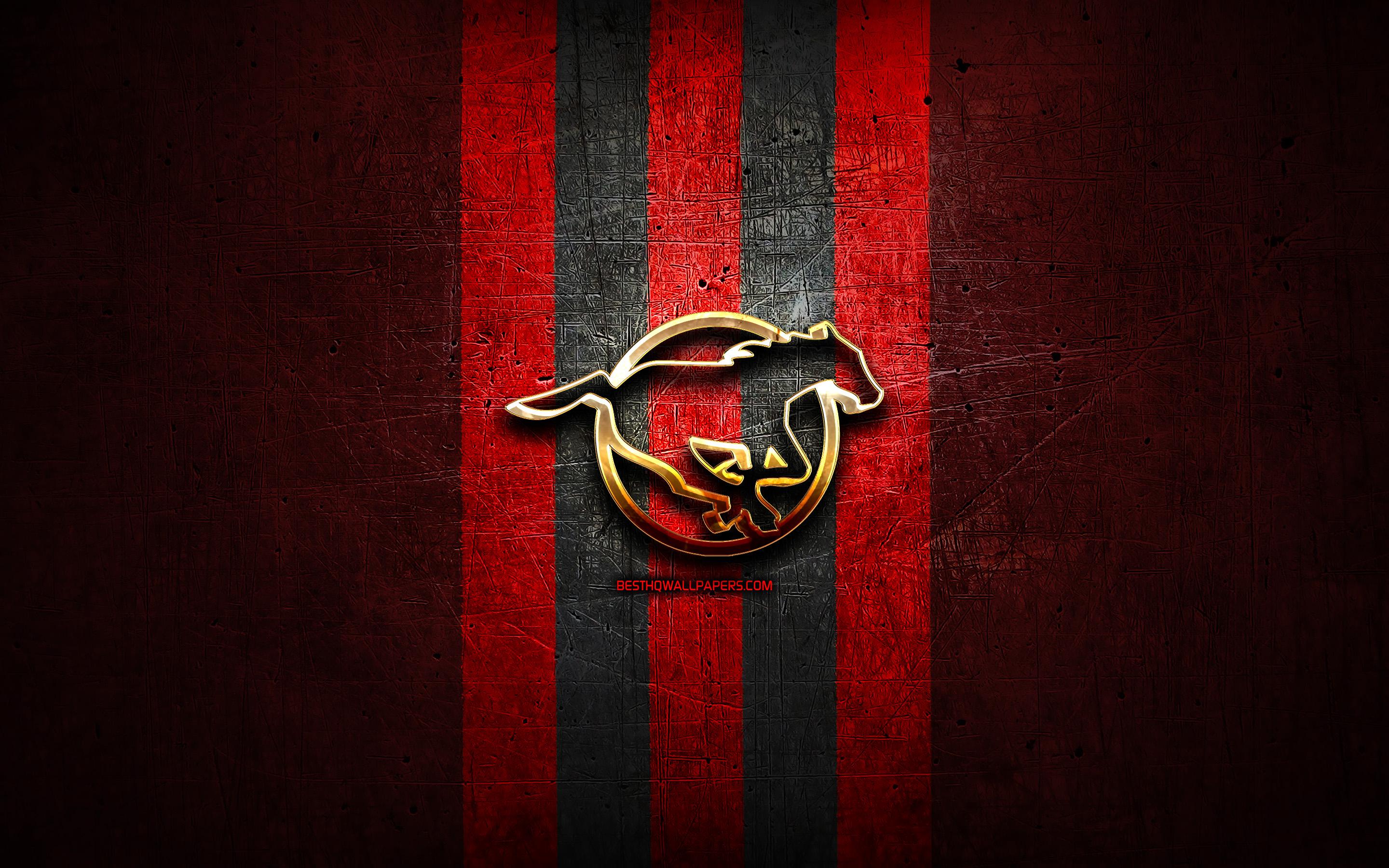 2880x1800 Download wallpaper Calgary Stampeders, golden logo, CFL, red metal background, canadian football team, Canadian Football League, Calgary Stampeders logo, canadian football for desktop with resolution 2880x1800. High Quality HD picture wallpaper
