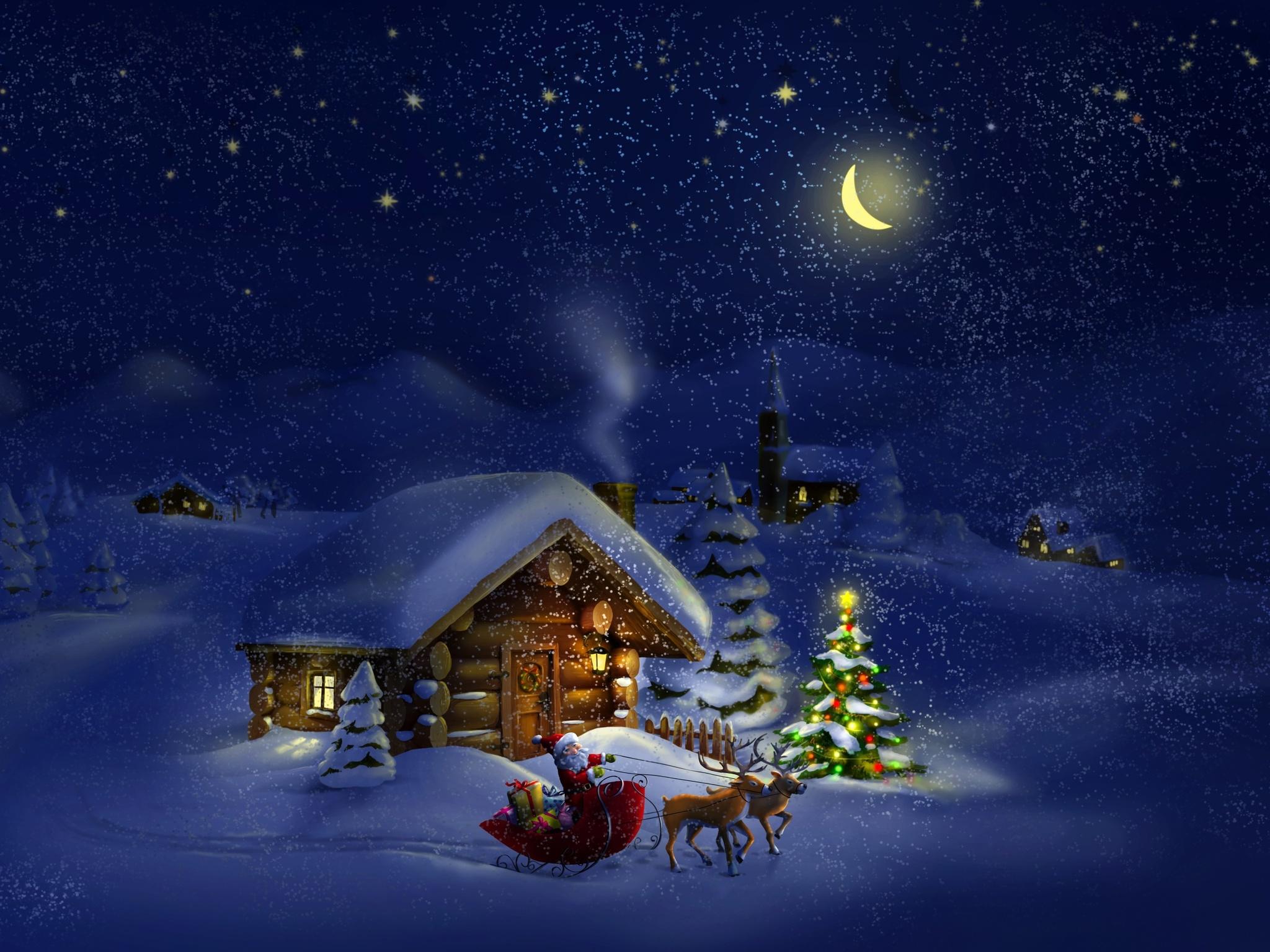 2048x1536 4K Christmas Wallpaper