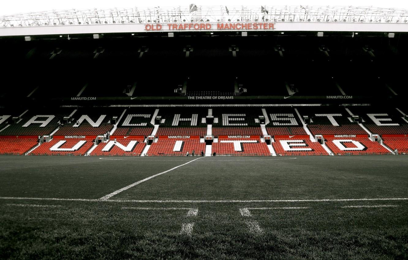 1332x850 Wallpaper red, stadium, manchester, football, manchester united, soccer, old trafford image for desktop, section спорт