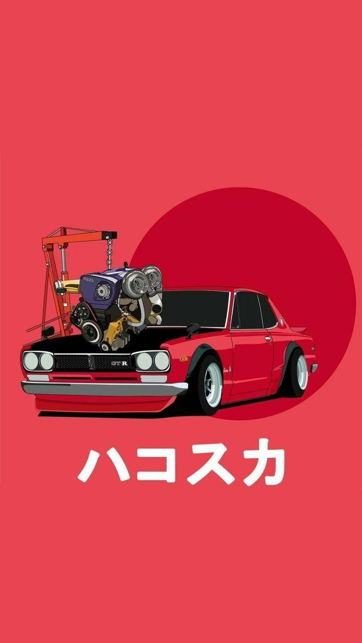 736x1308 Cars Art Wallpaper. Street racing cars, Tuner cars, Art cars. Tuner cars, Car wallpaper, Art cars