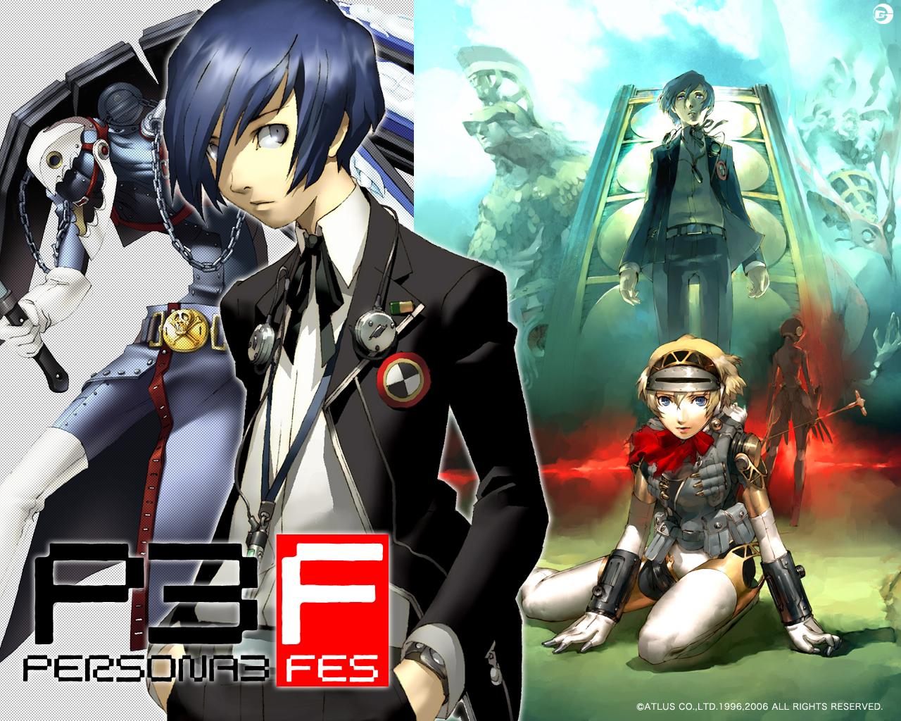1280x1024 soejima shigenori megaten persona persona 3 aegis arisato minato wallpaper
