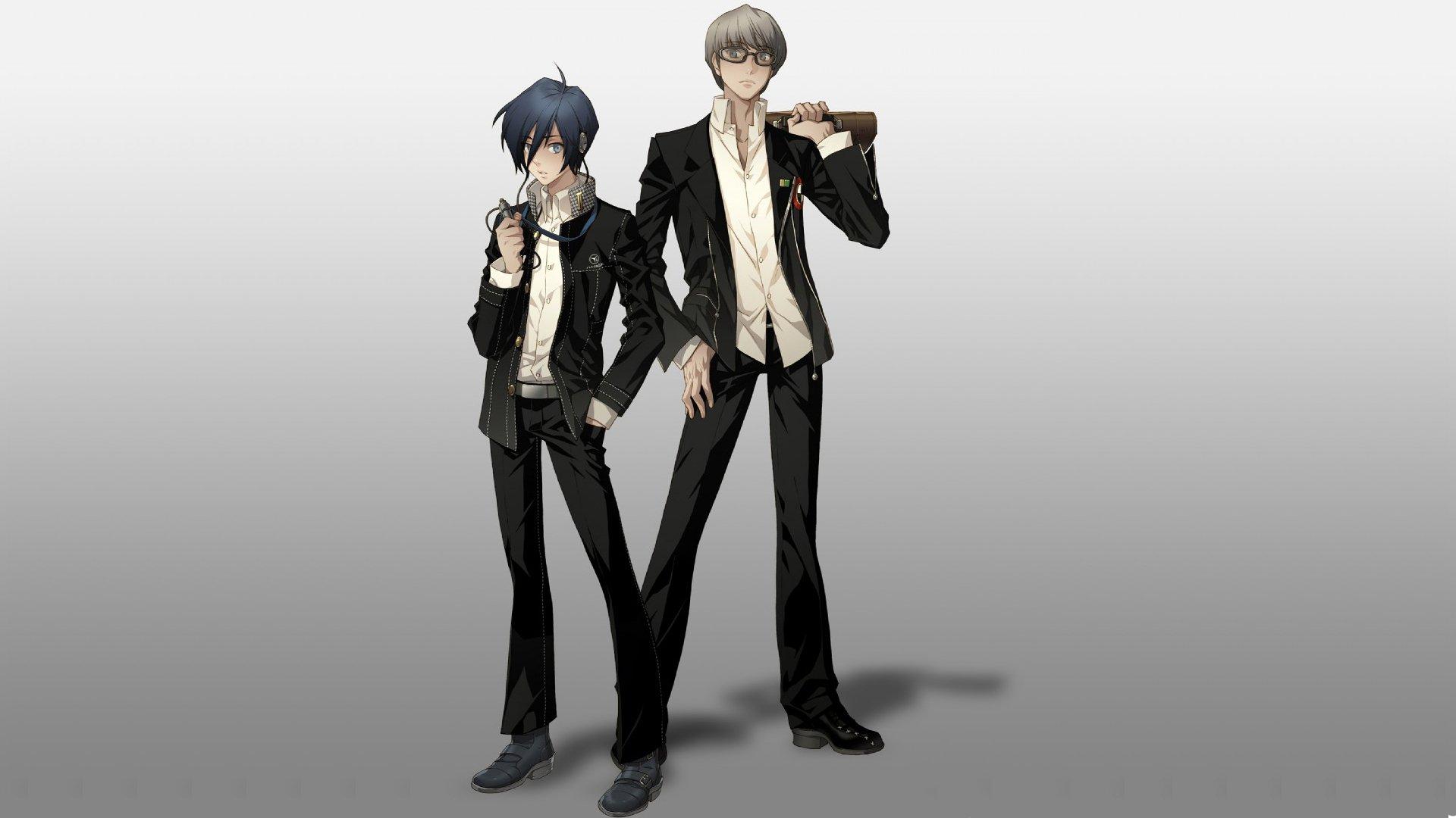 1920x1080 Persona series Persona 4 Persona 3 simple background Arisato Minato Narukami Yuu wallpaperx1080