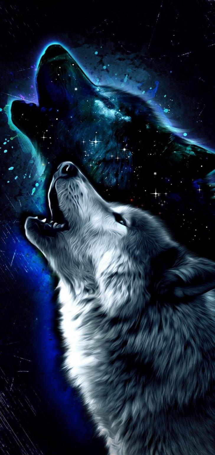 728x1536 Wallpaper HD: Fury, Anime, Galaxy, Wolf, Wallpaper, On, Wallpaperdog