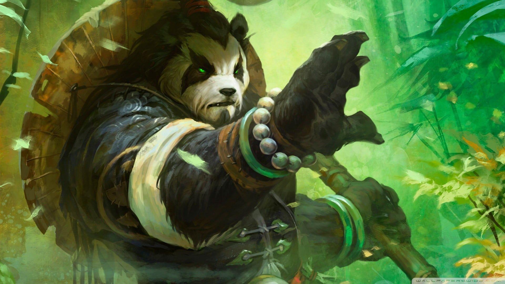 1920x1080 Pandaren Brewmaster wallpaper World of Warcraft: Mists of Pandaria #Hearthstone World of Warcr. World of warcraft wallpaper, Panda illustration, World of warcraft