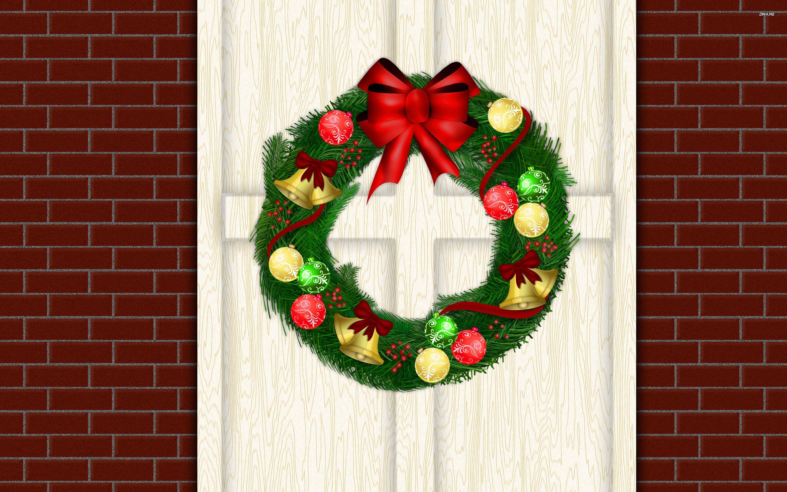 2560x1600 Christmas wreath wallpaper wallpaper