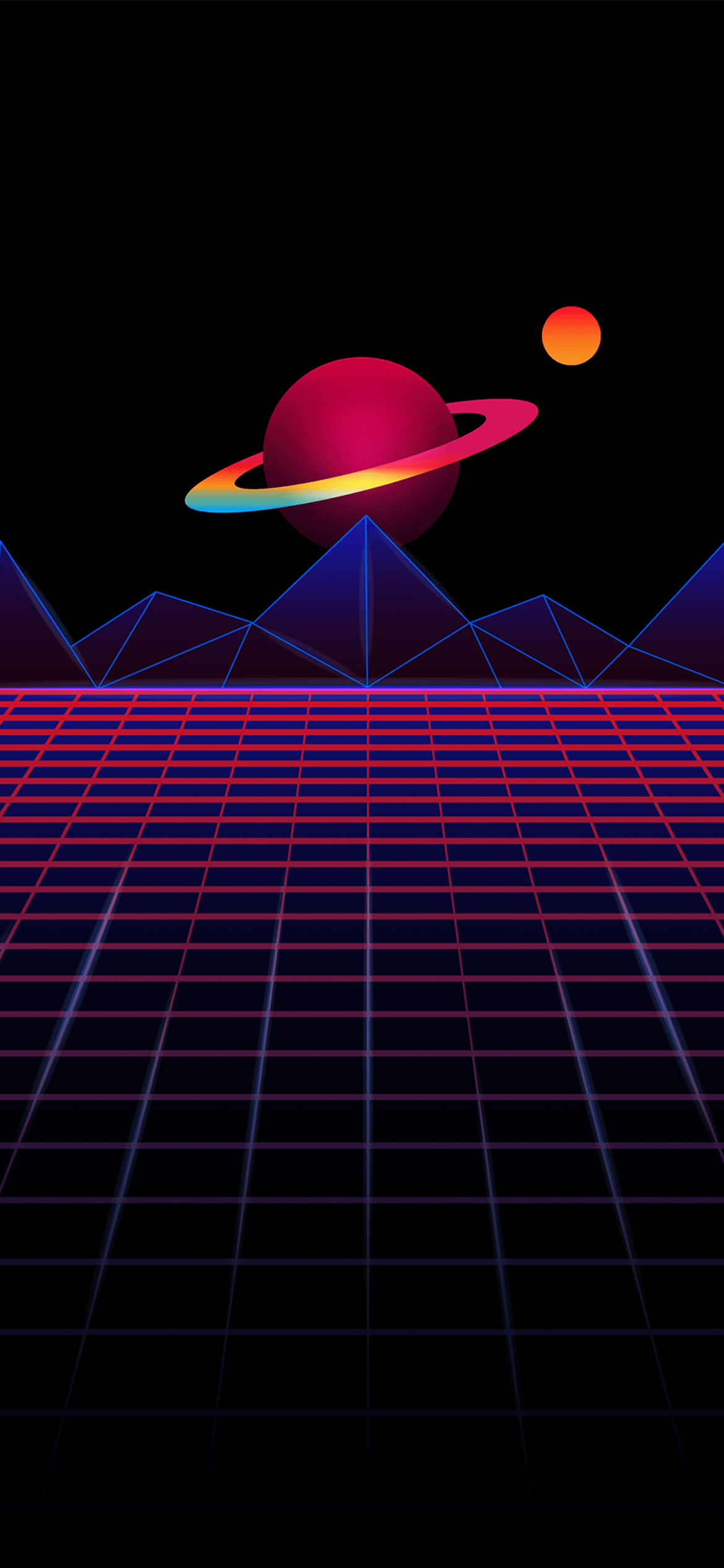 1170x2532 iPhone Wallpaper to interact with iOS 16 clock widget
