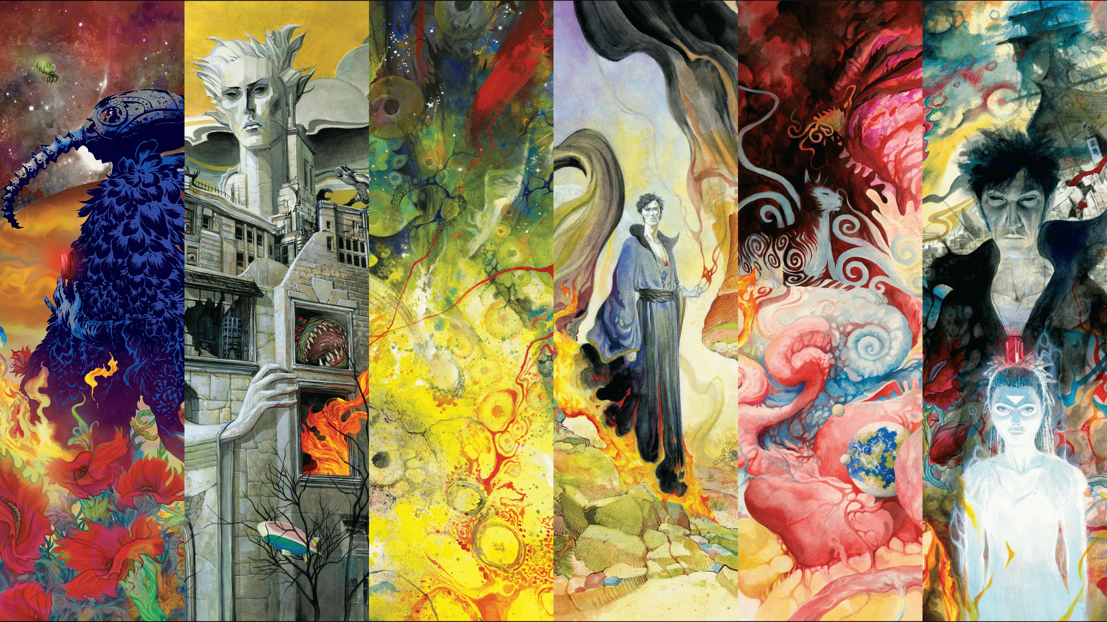 3840x2160 Sandman Overture Sandman Neil Gaiman J H Williams Iii DC Comics Vertigo Wallpaper:3840x2160