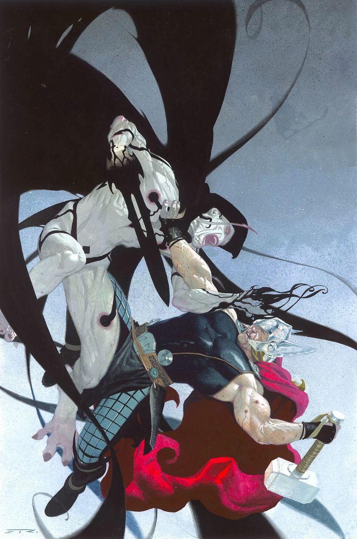 736x1109 Thor vs. Gorr, The God Butcher by Esad Ribic *. Marvel comics art, Marvel comics wallpaper, Comics artwork