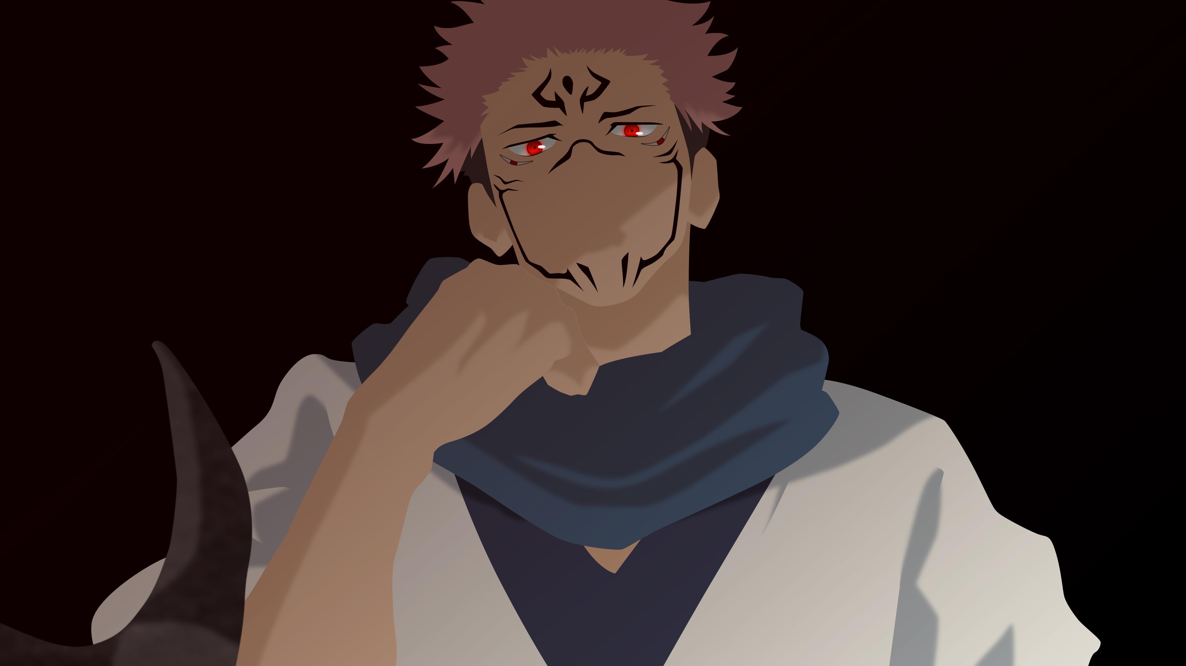 4098x2304 Download Minimalist Sukuna Jujutsu