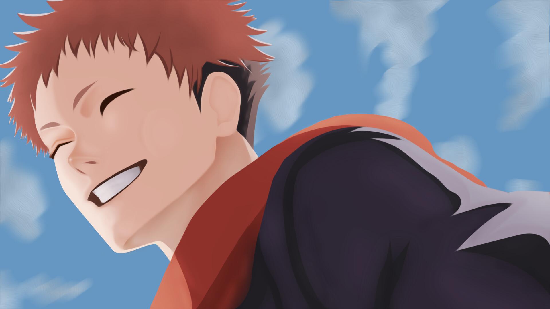 1920x1080 Yuji Itadori / Jujutsu Kaisen / Minimalist Wallpaper