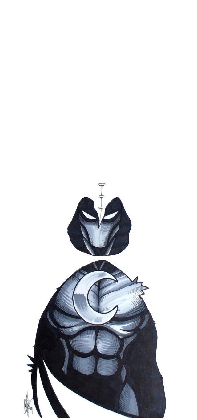640x1365 Khonshu And Moon Knight Wallpaper