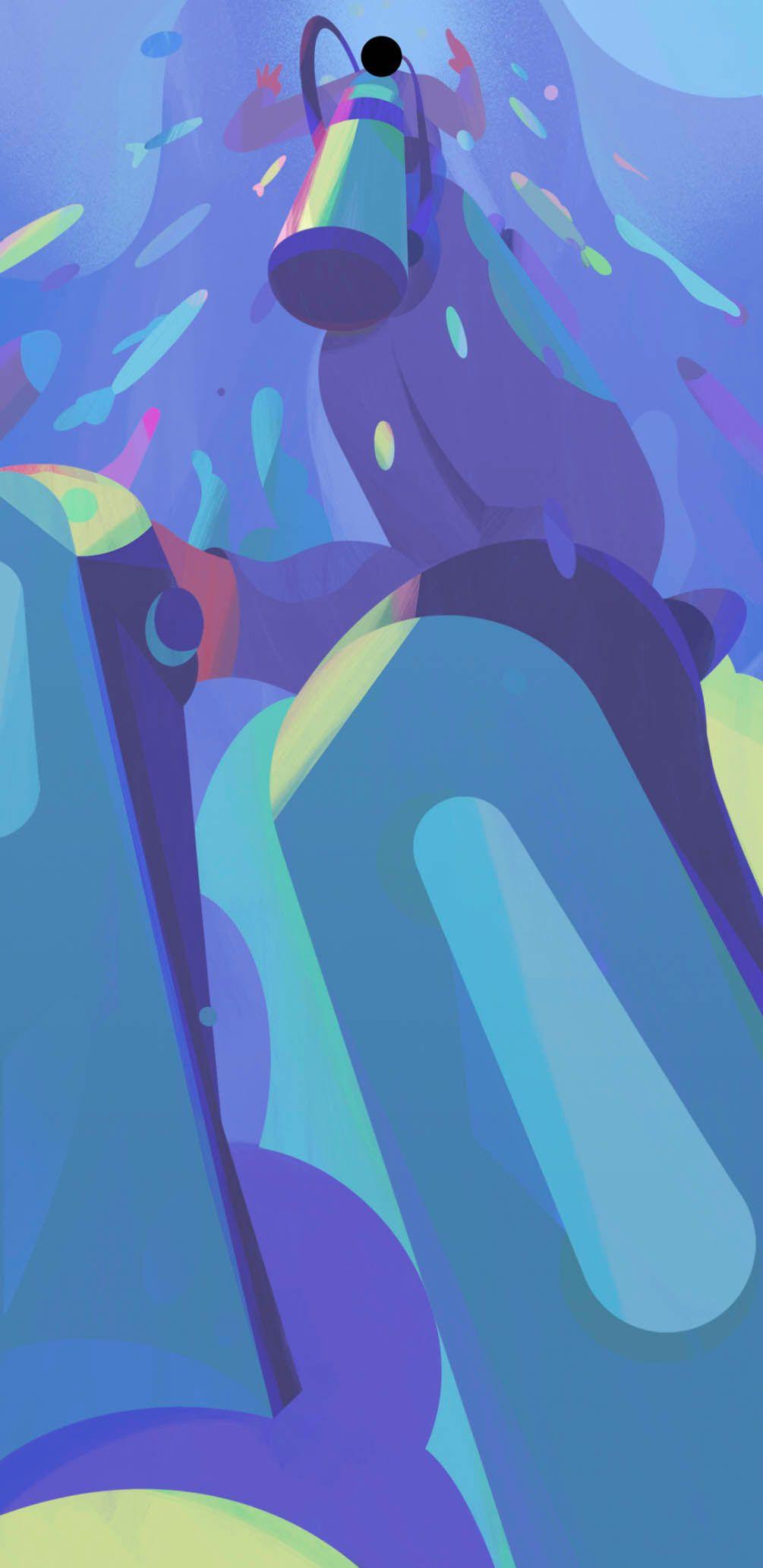 1005x2066 You can download the Pixel 6 and 6 Pro's wallpaper right now