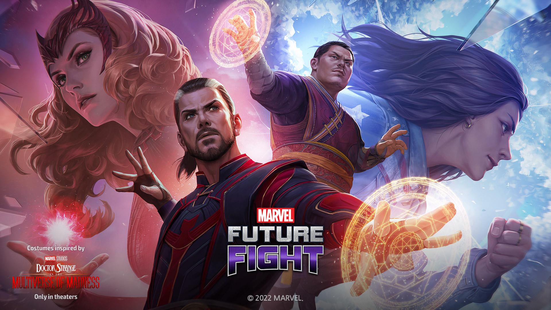 1920x1080 Marvel Future Fight the latest v800 update inspired by Marvel Studios' Doctor Strange in the Multiverse of Madness with characters like Scarlet Witch, America Chavez, Wong and Doctor Strange!
