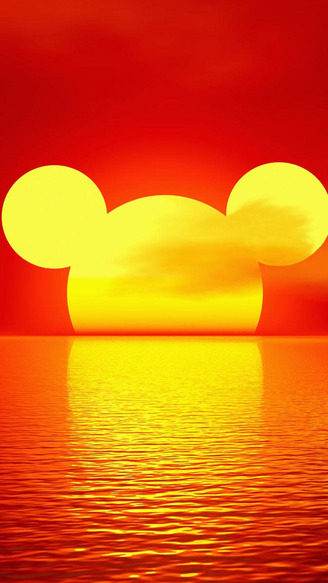 1080x1920 cute disney wallpaper for iphone, yellow, red, orange, love, heart