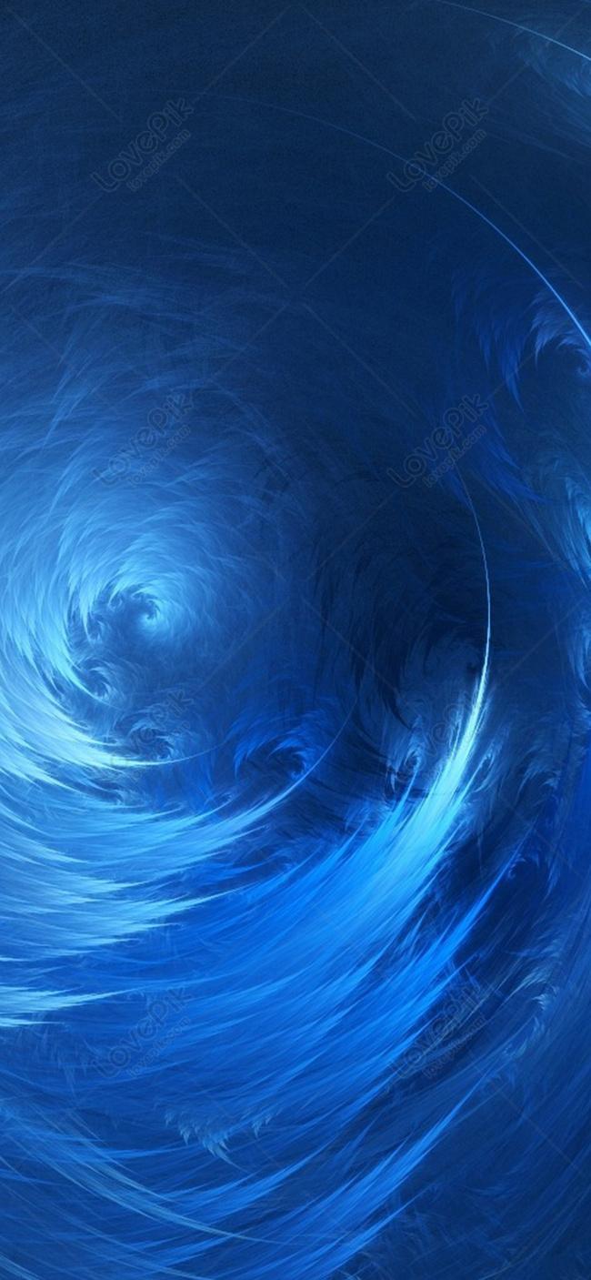 650x1407 Blue Spiral Mobile Phone Wallpaper Image Free Download