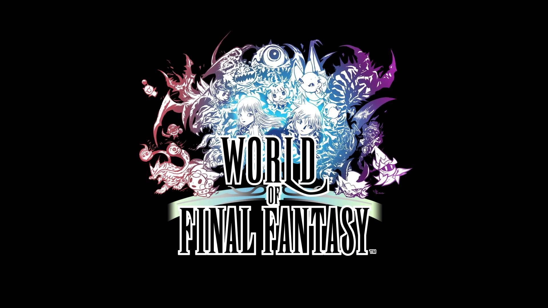 1920x1080 Logo World Of Final Fantasy Wallpaper:1920x1080