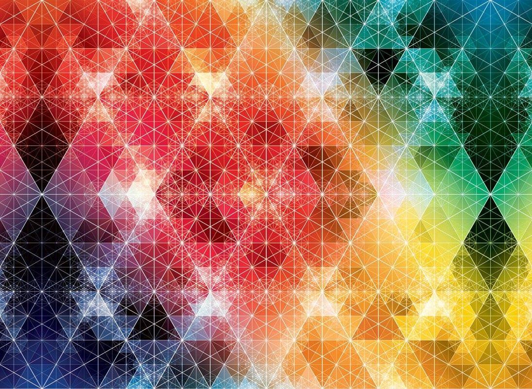 1095x800 texture, #colorful, #triangle, #geometry, #Andy Gilmore, wallpaper