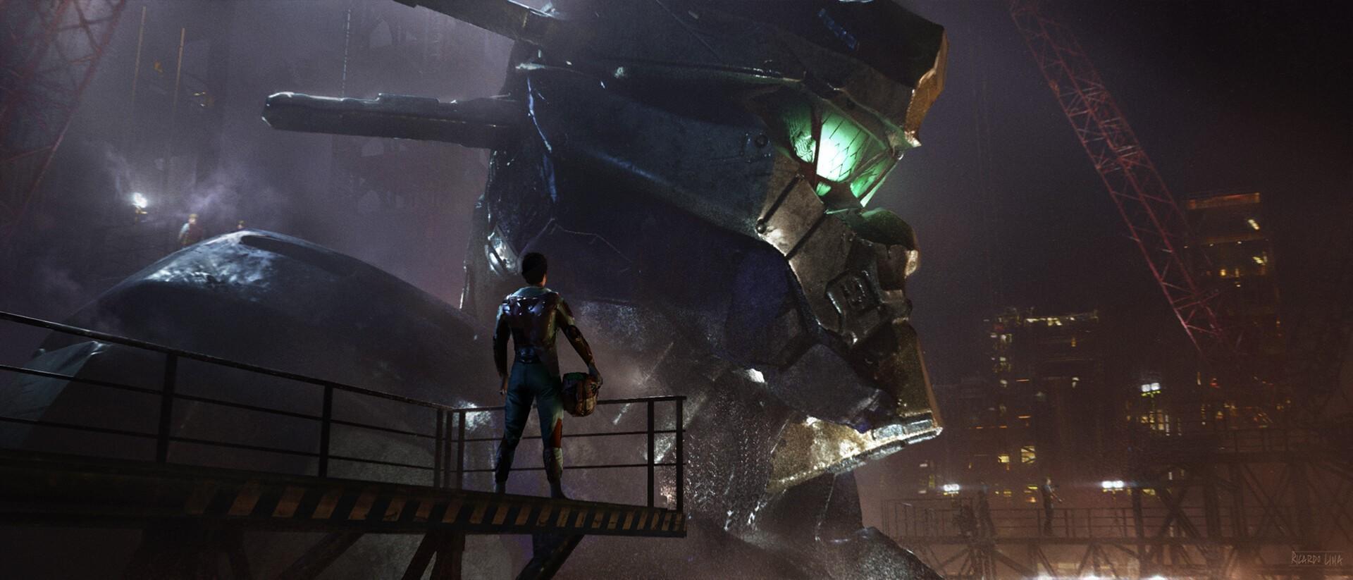 1920x823 Ricardo Lima, digital art, CGI, artwork, mech, patlabor Gallery HD Wallpaper