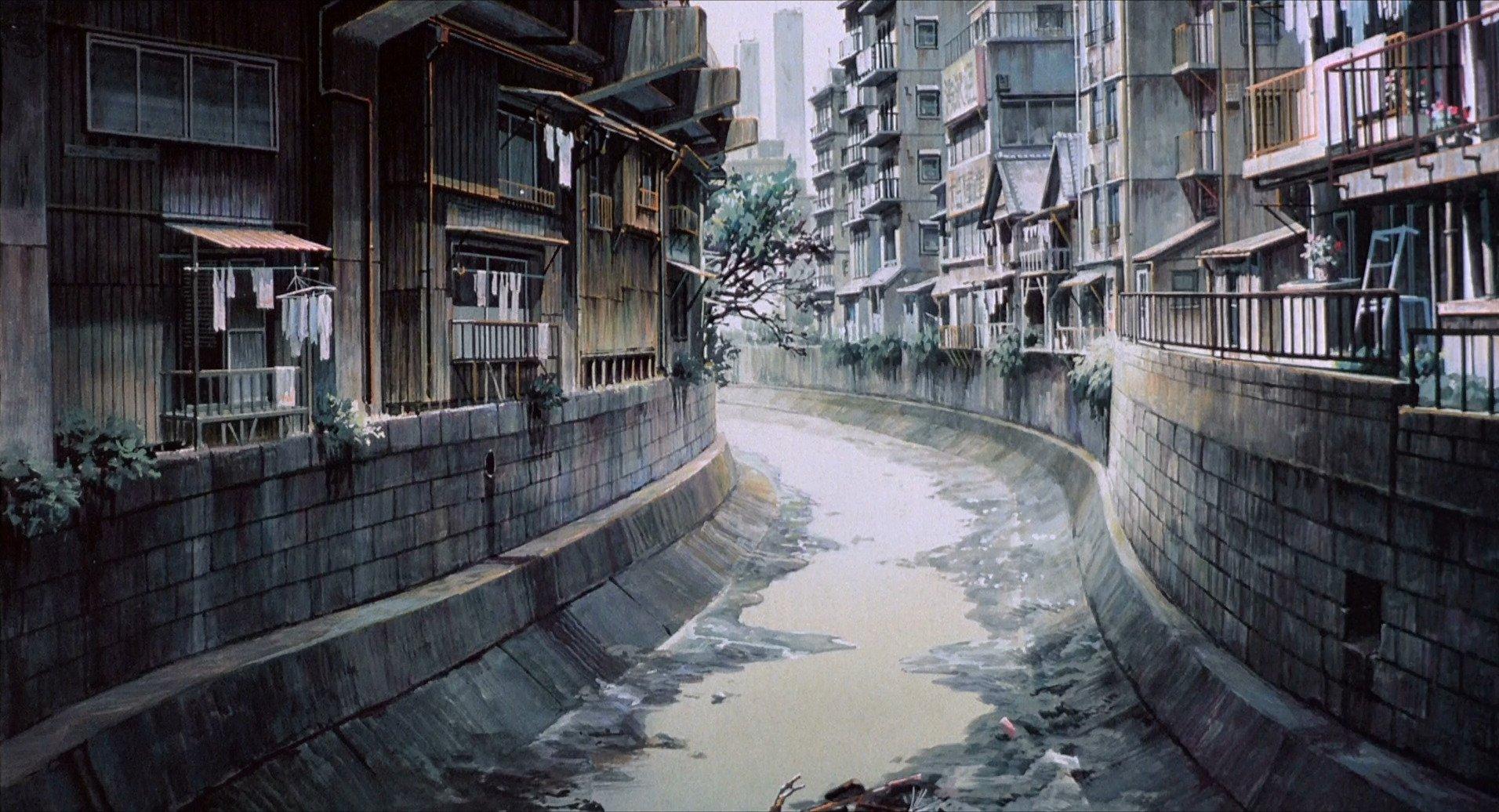 1912x1036 Anime Background Art Police Patlabor: The Movie (Mamoru Oshii, Production I.G Studio Deen) (ArtD: Hiromasa Ogura)