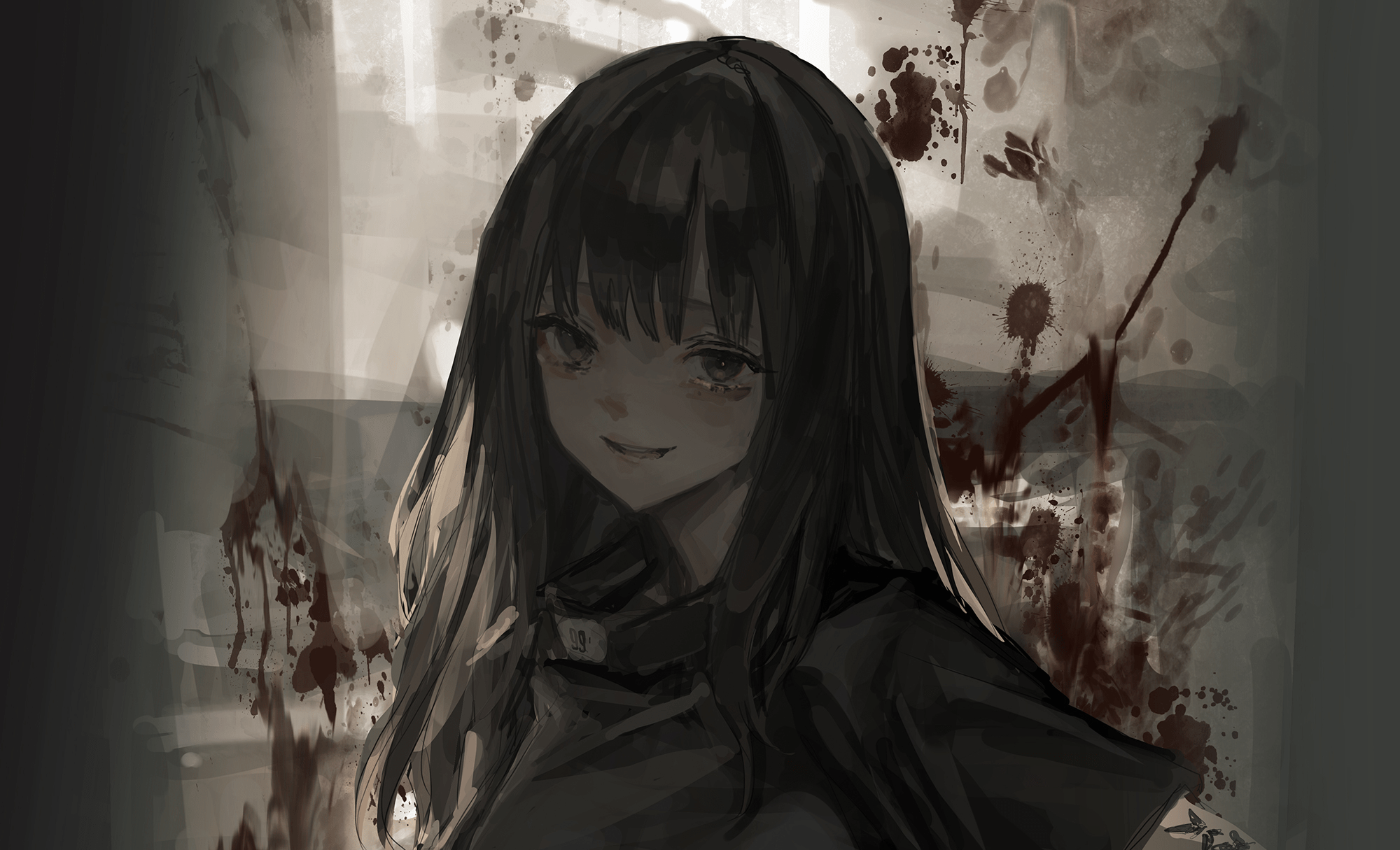 2000x1215 Anime Girl HD Wallpaper