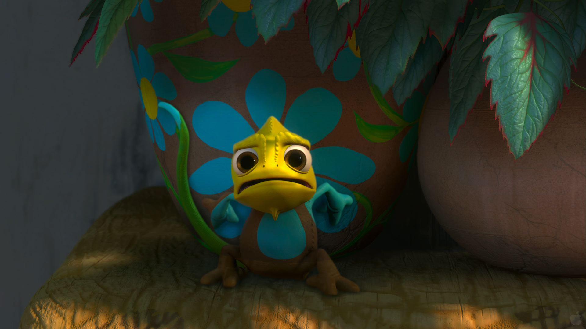 1920x1080 Pascal the Chameleon in Disney's Tangled Desktop Wallpaper