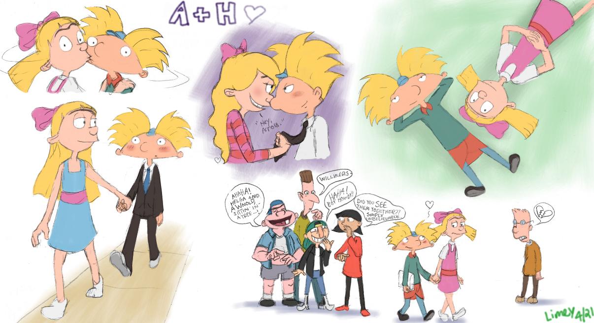 1206x656 arnold and helga and Helga Fan Art