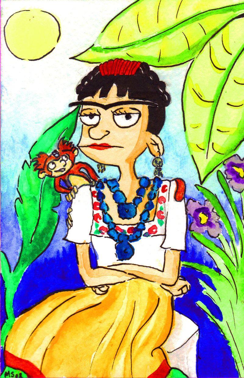 800x1239 Hey Arnold! Fan Art: Helga as Frida Kahlo. Hey arnold, Art, Frida kahlo cartoon