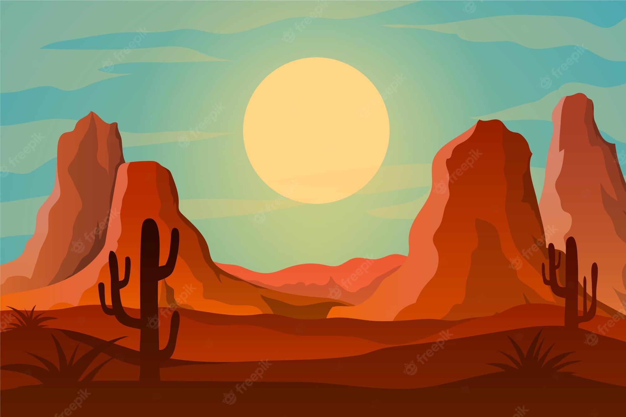 2000x1333 Desert Sunrise Image. Free Vectors, & PSD